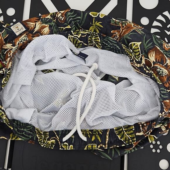 Tommy Bahama Green Tropical Jungle Swim Trunk Shorts | Men's Large - Picture 8 of 13